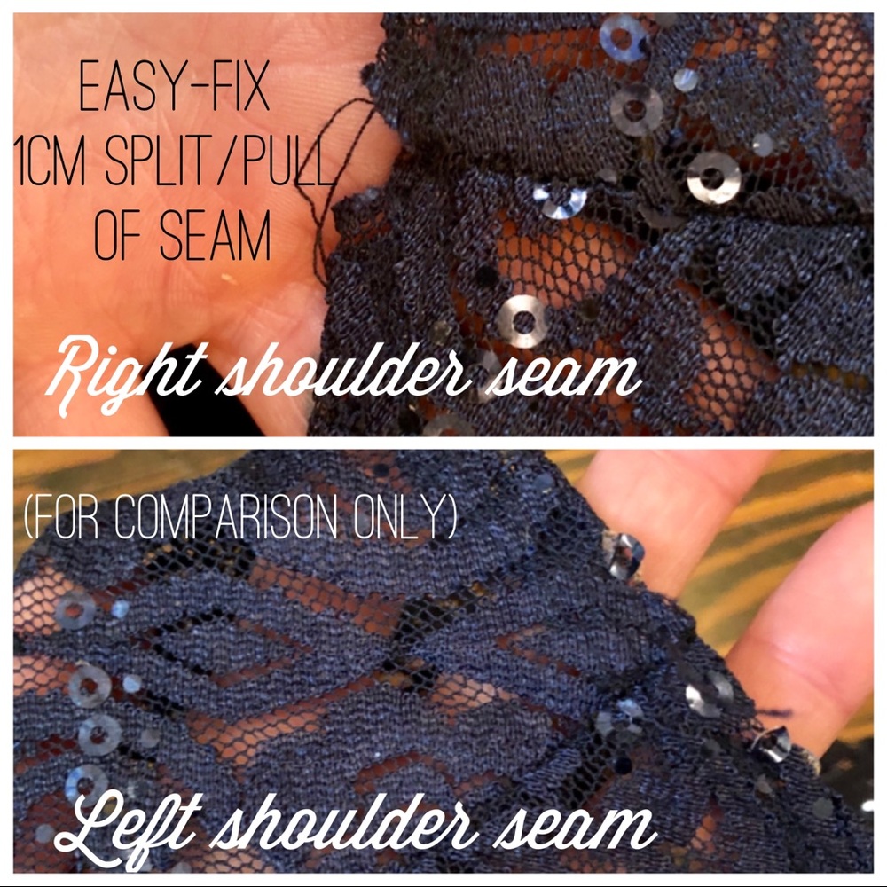 🟢[B. Darlin][Dillards] Embellished Lace Mock Neck Sheath Dress - Picture 9 of 11